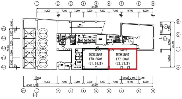 船橋スクエア21B1F 間取り図