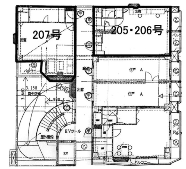 ASTYビル207 間取り図