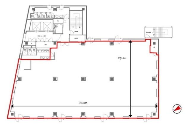 ダイヤモンドビル9F 間取り図