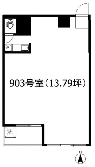 コーポクローバ瀬尾903 間取り図