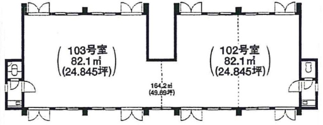 弁天レイクハイムビル102 間取り図