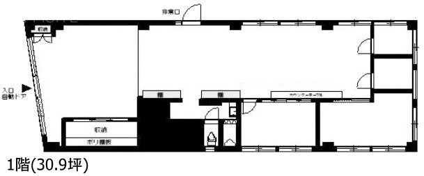 東和ビル1F 間取り図