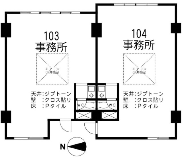 荏原ビル104 間取り図