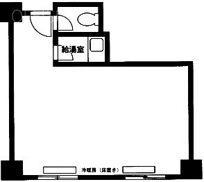 新宿Qフラットビル810 間取り図