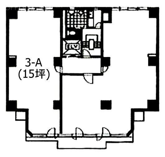 第六文成ビルA 間取り図