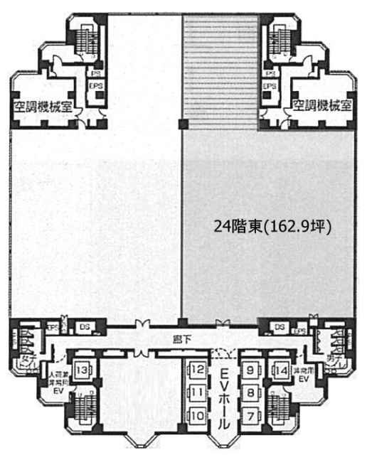 世田谷ビジネススクエアタワー東 間取り図