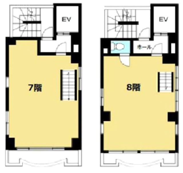 第一茜ビル7F～8F 間取り図