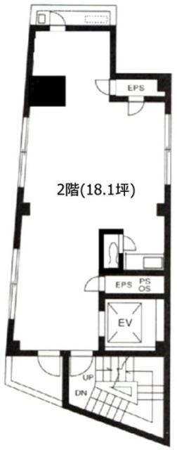 尾上貿易上野ビル2F 間取り図