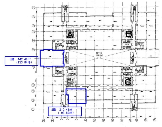 東京ファッションタウン(TFTビル東館)8F 間取り図