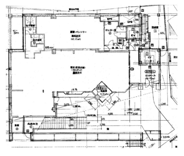 ルシマン田町ビル1F 間取り図