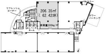 アーバンスクエア横浜ビルC-1 間取り図