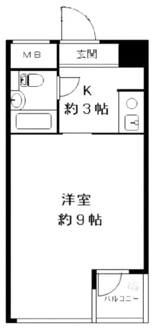 ディアシティ赤坂東館303 間取り図