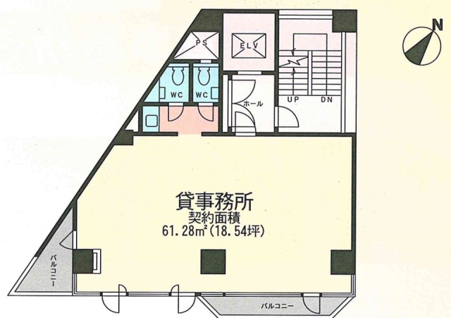 五反田塩谷ビル6F 間取り図