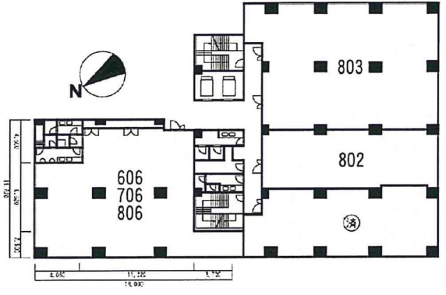 新横浜第1竹生ビル806 間取り図