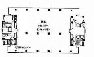 新宿MIDWESTビル3F 間取り図