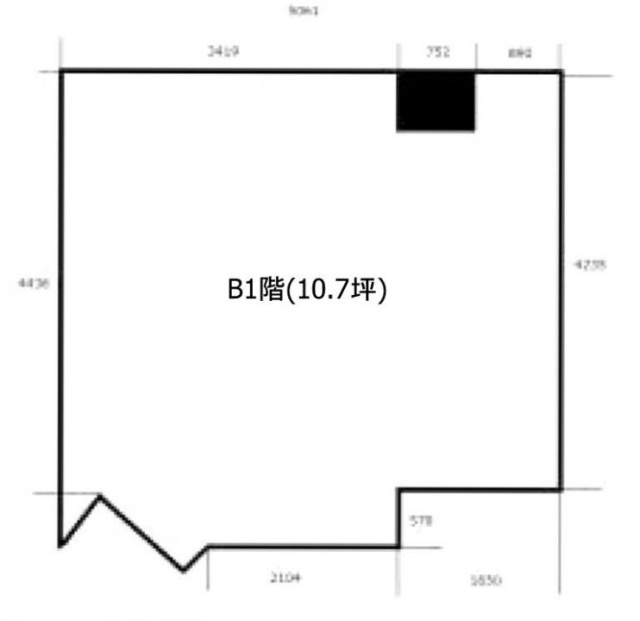 東宣ビルB1F 間取り図