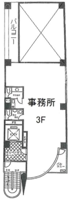 第5定石(じょうせき)ビル3F 間取り図