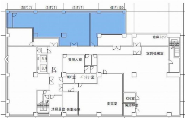 四谷安田ビルB1F 間取り図