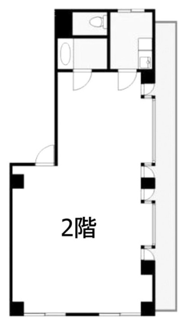 東松陶器ビル2F 間取り図