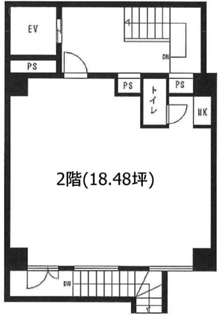 ラ・プラージュ横浜ビル2F 間取り図