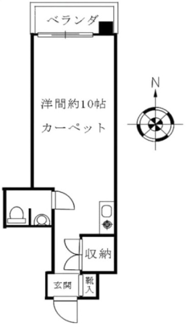 サンパティオ高田馬場415 間取り図