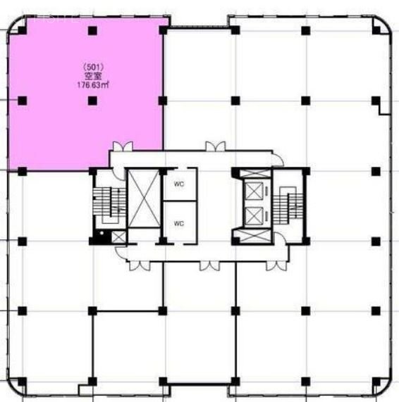 新都市センタービル501 間取り図