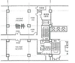 関内中央ビルK501 間取り図