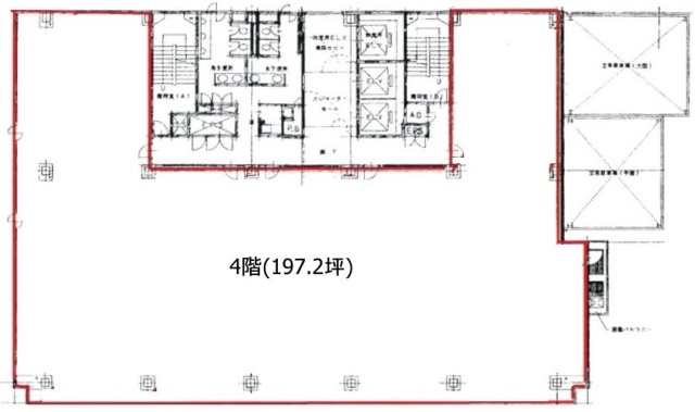 川崎砂子ビル4F 間取り図