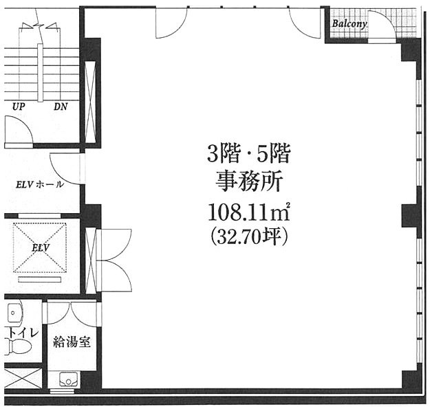 タクエー横浜西口第2ビル3F 間取り図