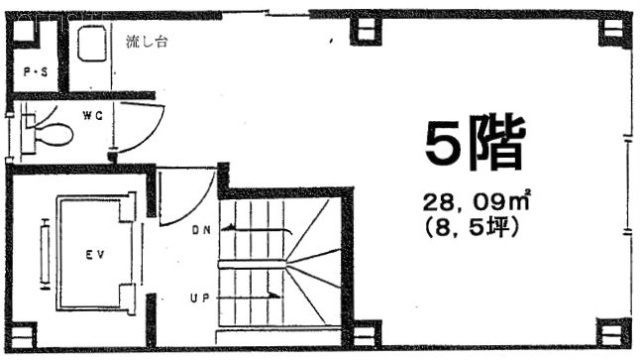 カワイビル5F 間取り図