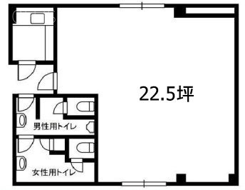 梅田ビルA 間取り図