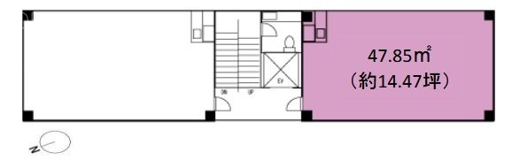 アパ銀座中央ビルB 間取り図