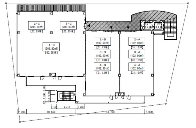 (仮)本川越駅前新築工事A 間取り図