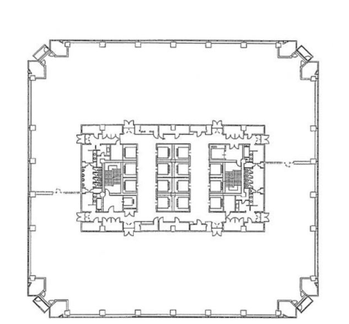 シーバンスS館14F 間取り図