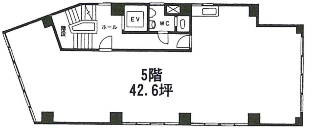 西勢ビル5F 間取り図