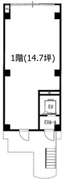 オフィスコート四谷1F 間取り図