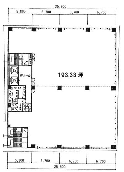 Daiwa猿楽町ビル3F 間取り図