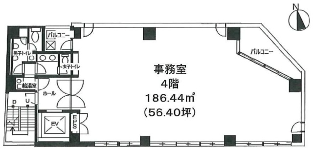 ハニー五反田第2ビル4F 間取り図