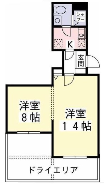 ルクレール2ビルB1F 間取り図