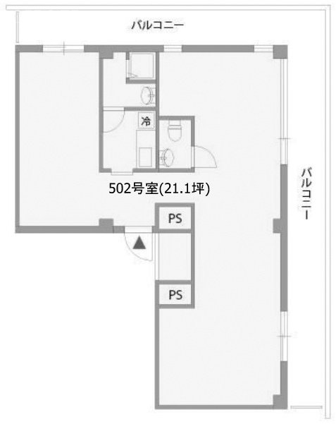 フラット青山502 間取り図
