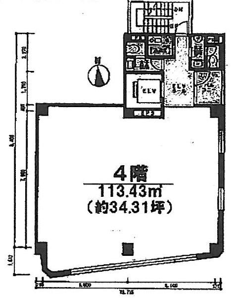 芝大門ヤマトビル4F 間取り図