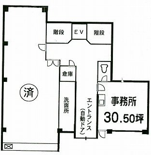 野依ビル1F 間取り図
