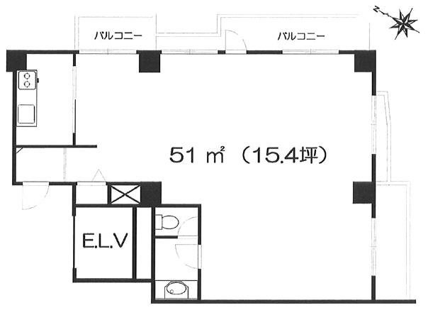 ポルトポヌール203 間取り図