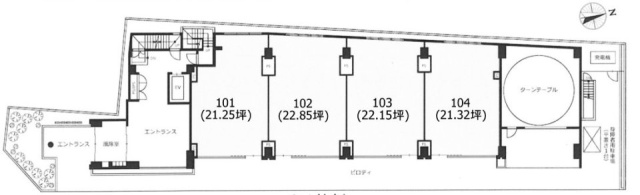 VORT恵比寿Dual’s101・102・103 間取り図