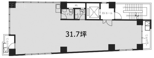 新栄宮益ビル8F 間取り図