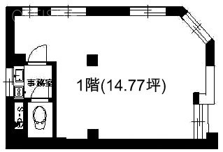 冨甚ビル1F 間取り図