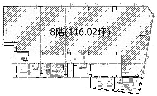 芝千歳ビル8F 間取り図