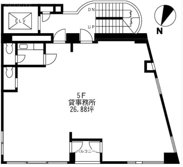 SHINTOMI BLDG.5F 間取り図