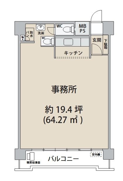 グランドパレス田町ビル7F 間取り図