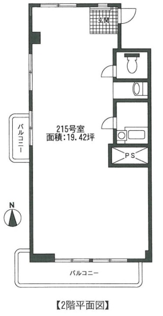 秀和目黒駅前レジデンス215 間取り図